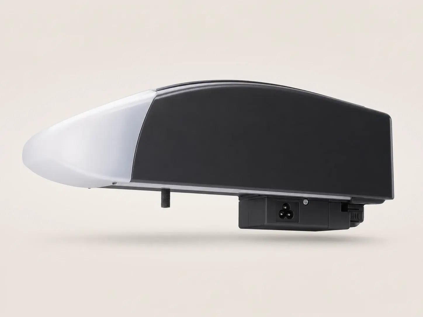 Illustrative rendering of the black and white Marantec Synergy 260 opener motor unit